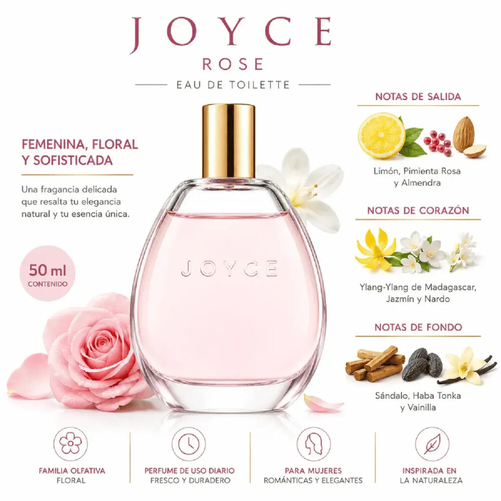 Joyce Rose Eau de Toilette Oriflame 50 ml Mujer